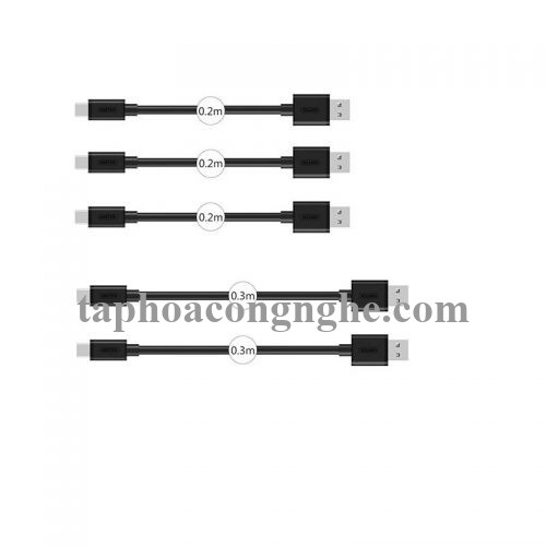 Unitek 29458 Y-C4007BK 2.0 0.3M + 0.2M Cáp Usb sang Micro USB ( 5 Sợi) 30029458